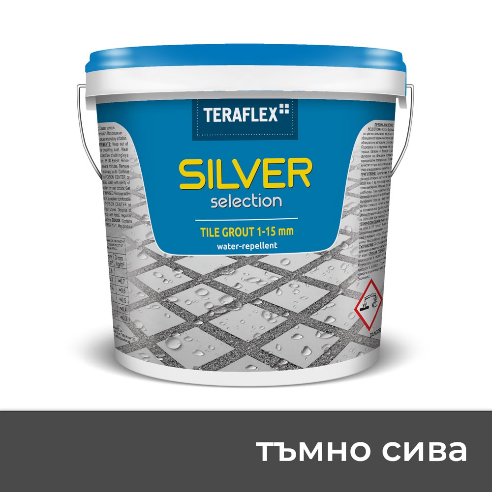 Фугираща смес - Silver Selection, 1-15 мм., тъмно сива