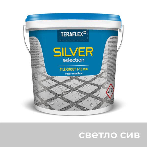 Фугираща смес - Silver Selection, 1-15 мм., светло сива