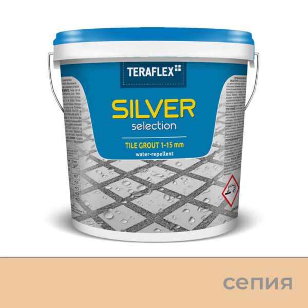 Фугираща смес - еластична, Silver Selection, 1-15 мм., сепия