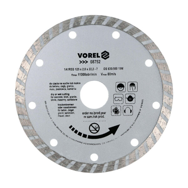 Диамантен диск за ъглошлайф за зидария - Ø125 мм